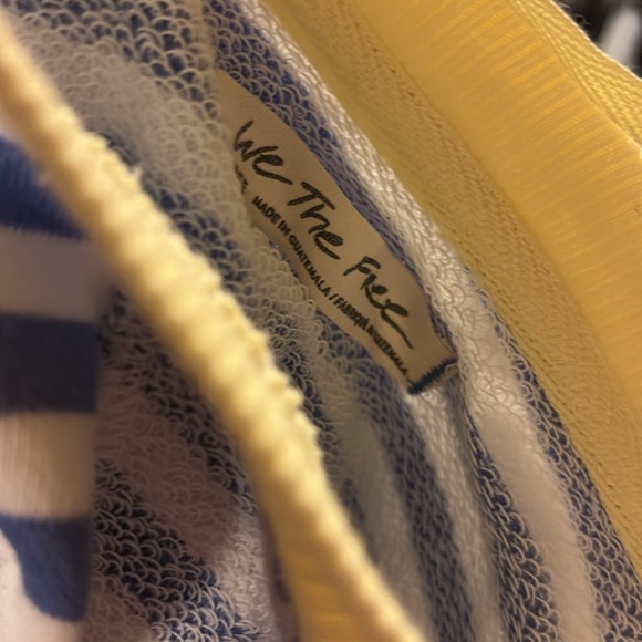 NEW Free People Classic Striped Oversized Crewneck - Picture 6 of 6